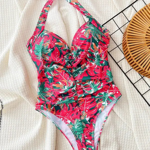 HALTER ONE PIECE SWIMSUIT-VETEMENTS