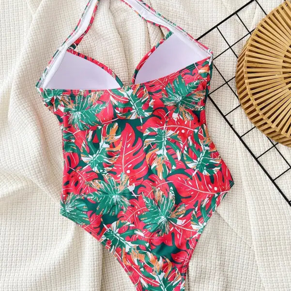 HALTER ONE PIECE SWIMSUIT-VETEMENTS