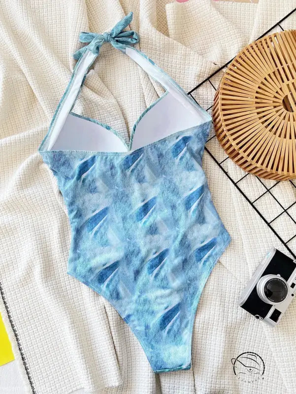 HALTER ONE PIECE SWIMSUIT-VETEMENTS