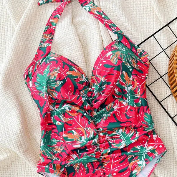 HALTER ONE PIECE SWIMSUIT-VETEMENTS