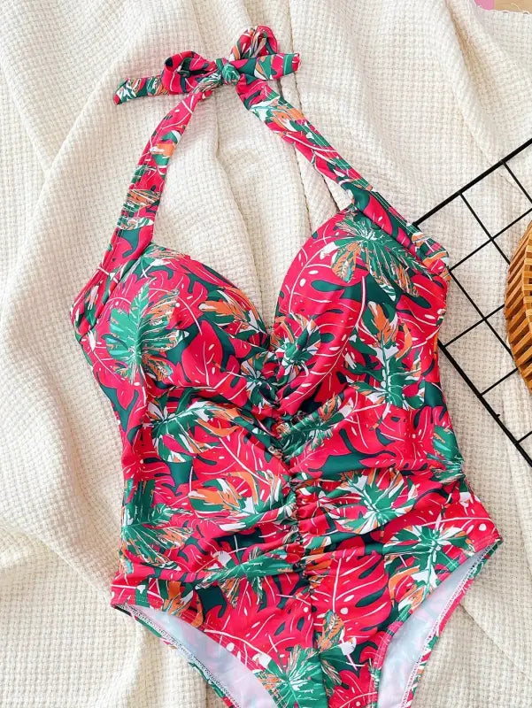 HALTER ONE PIECE SWIMSUIT-VETEMENTS