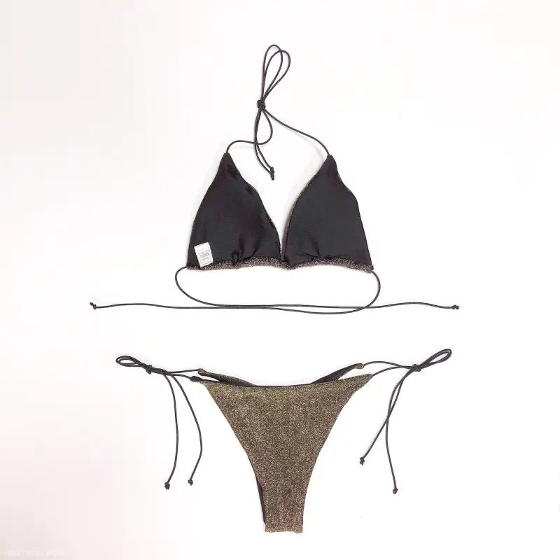 LACE UP BIKINI SWIMSUIT-VETEMENTS