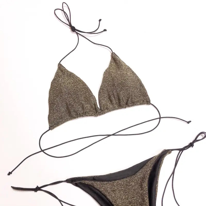 LACE UP BIKINI SWIMSUIT-VETEMENTS