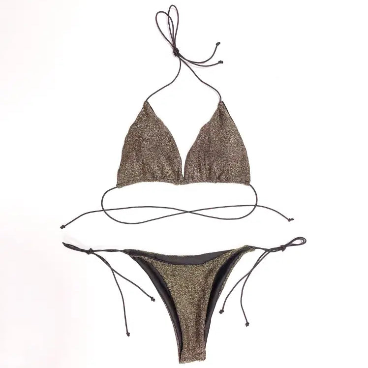 LACE UP BIKINI SWIMSUIT-VETEMENTS