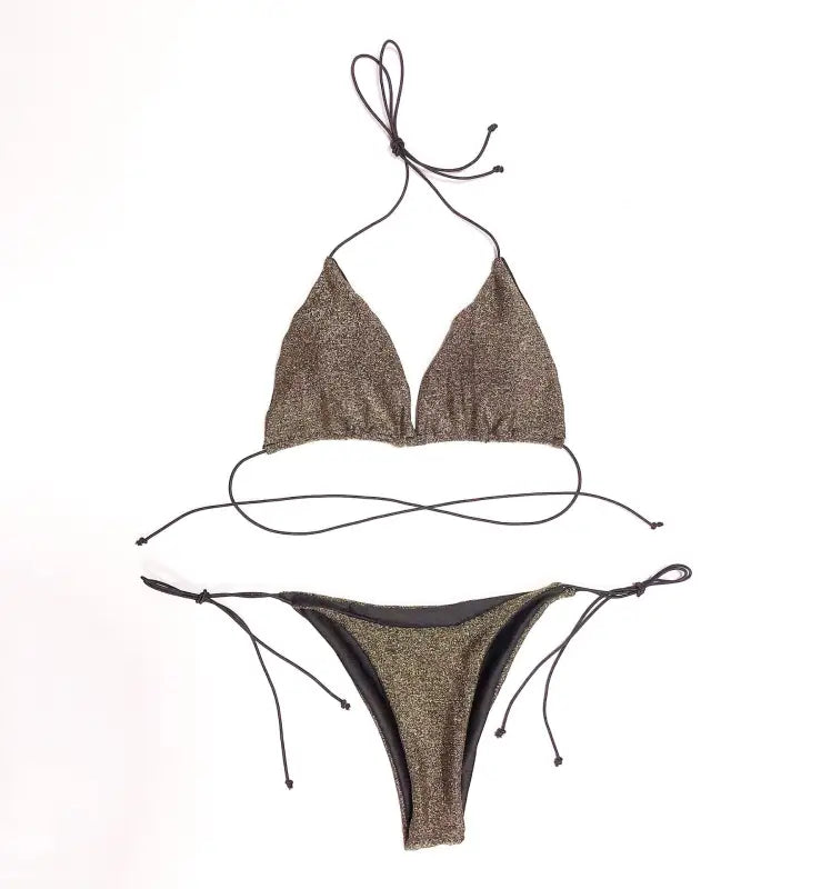 LACE UP BIKINI SWIMSUIT-VETEMENTS