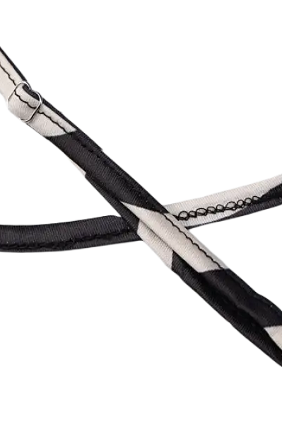 Brown zebra print backless sleeveless dress with strappy details