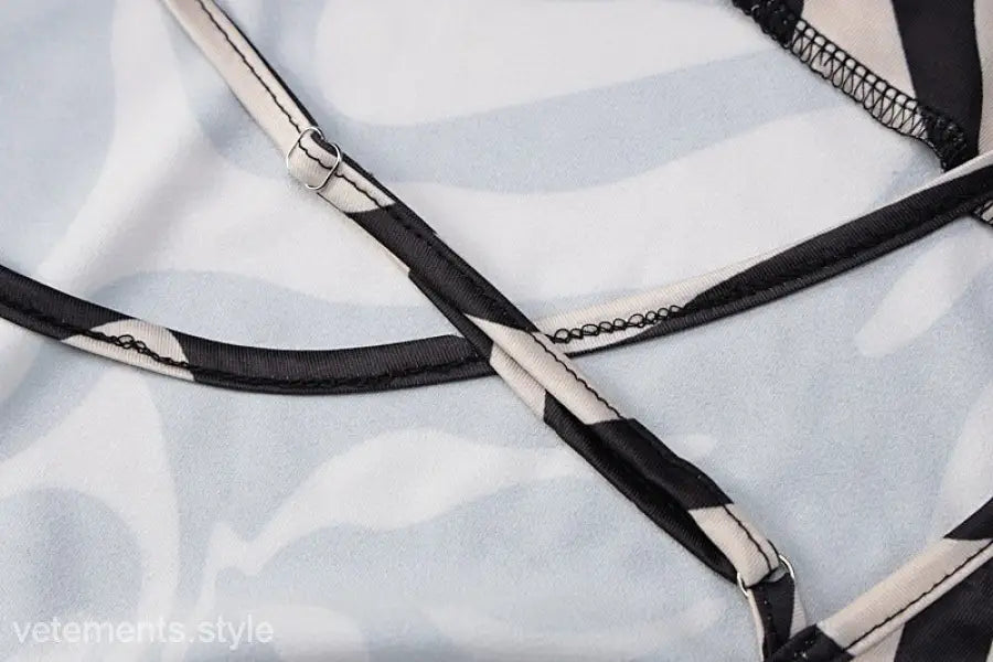 BROWN ZEBRA PRINT DRESS-VETEMENTS