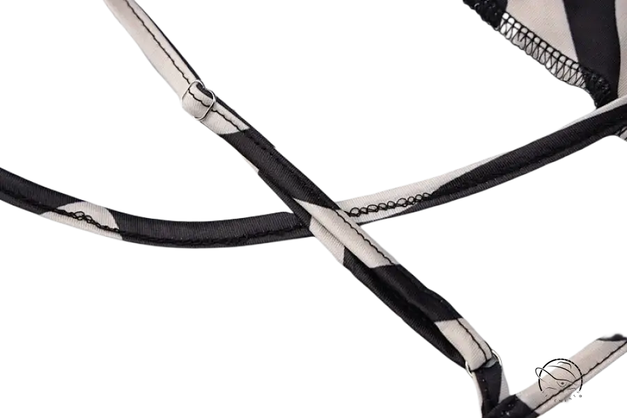 Brown zebra print backless sleeveless dress with strappy details