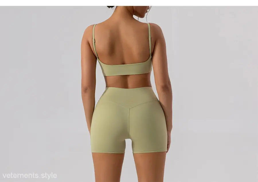 Burnt Tea Brown Sporty Nylon Close-Fitting Yoga Outer Wear Set for active wear