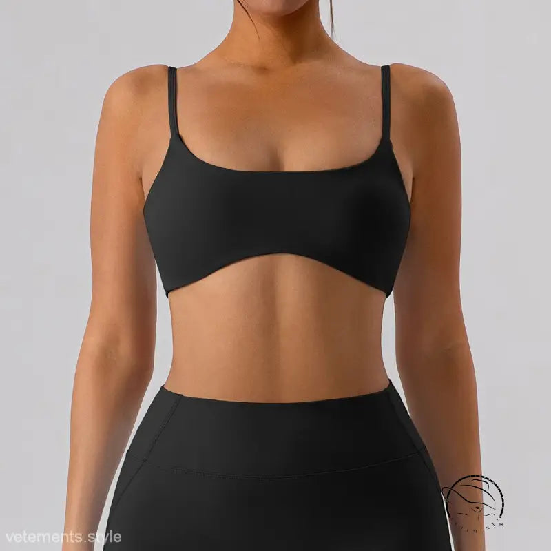 Burnt tea brown close fitting yoga sports bra outer wear
