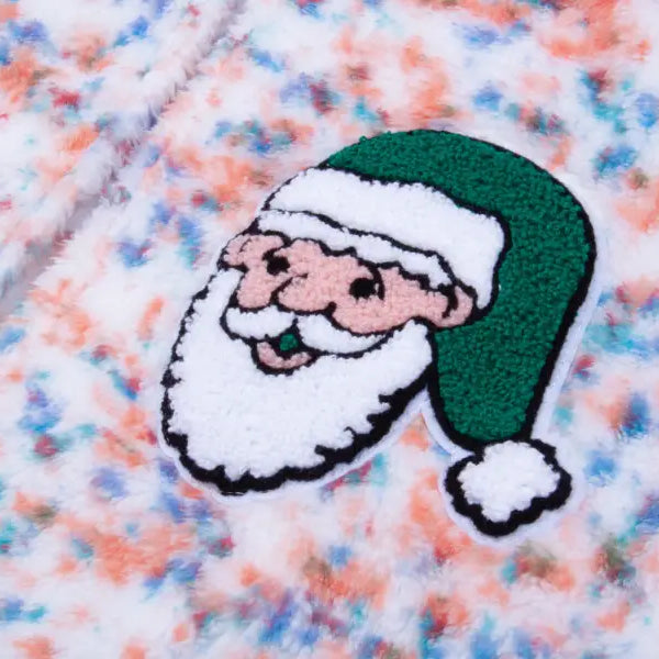 LONG SLEEVE LOOSE SNOWFLAKE PLUSH CHRISTMAS CASUAL JACKET-VETEMENTS