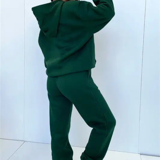 Winter Hooded Fleece Lined Sweater Casual Trousers sets-VETEMENTS