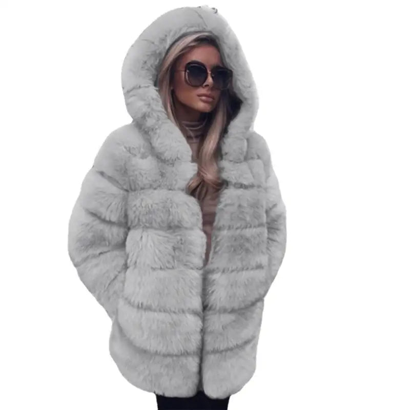 SEXY FAUX FUR COAT-VETEMENTS
