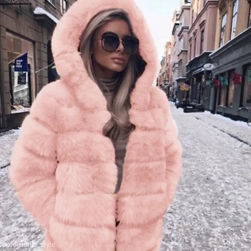 SEXY FAUX FUR COAT-VETEMENTS