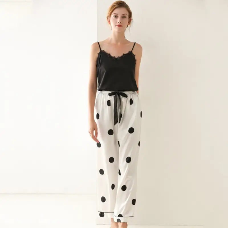 SEXY SILK CAMISOLE SUIT-VETEMENTS