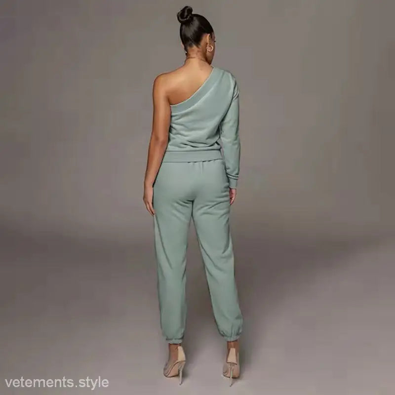 OFF SHOULDER SWEATER SET-VETEMENTS