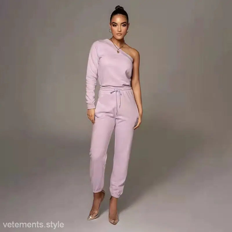 OFF SHOULDER SWEATER SET-VETEMENTS