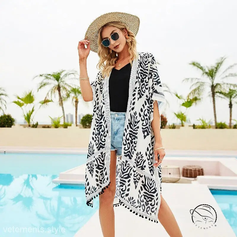 SUMMER CHIFFON SUN PROTECTIVE BLOUSE-VETEMENTS