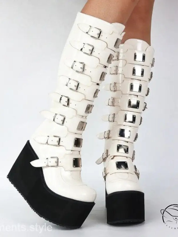 CHIC GOTHIC STREET KNEE HIGH BOOTS-VETEMENTS