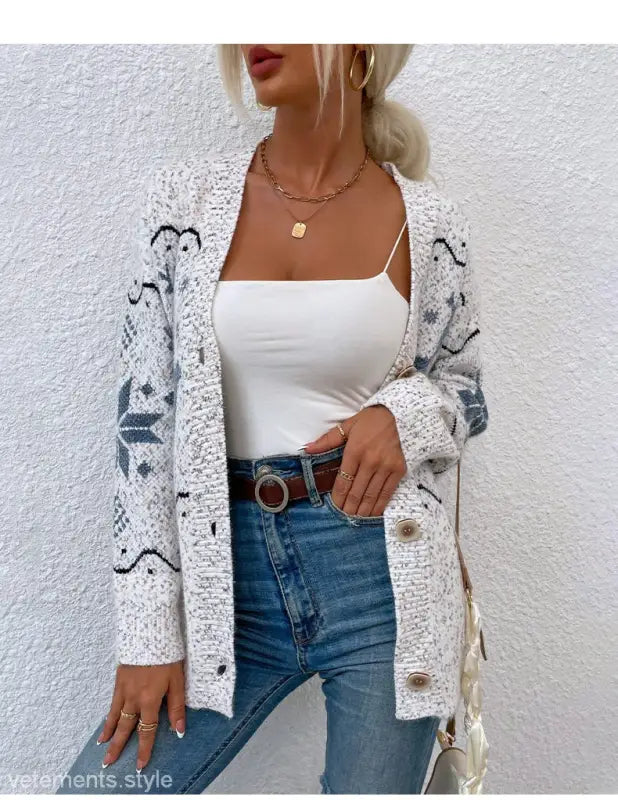 CHRISTMAS DEER CARDIGAN SWEATER-VETEMENTS