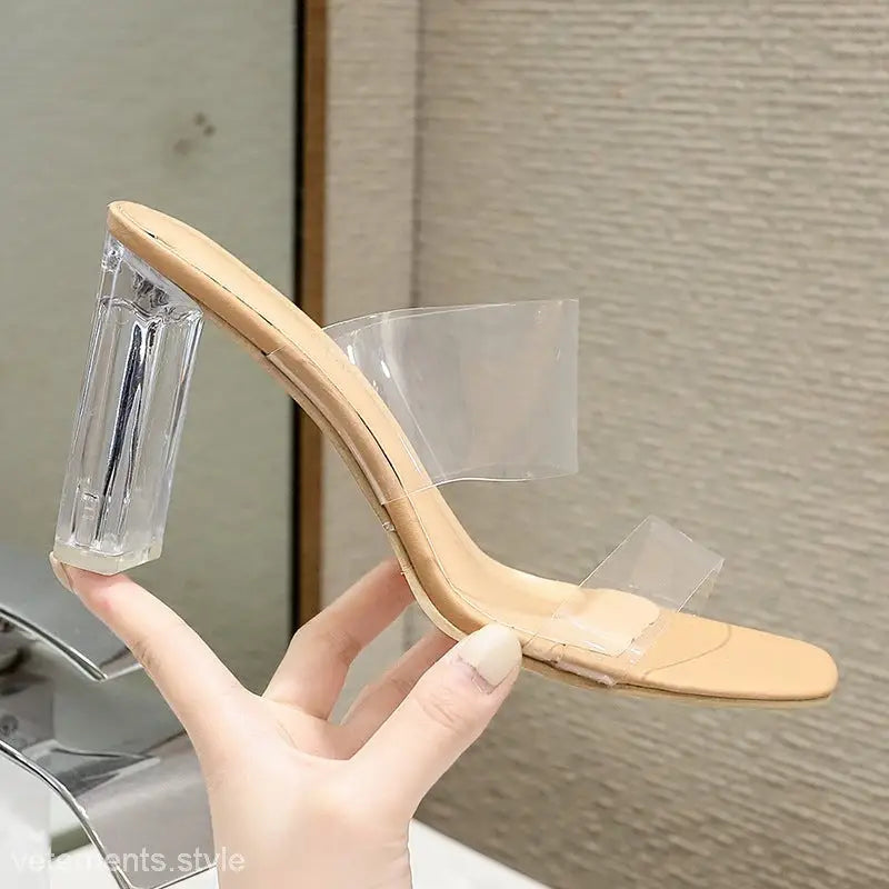 CLEAR HIGH-HEELED SANDALS-VETEMENTS