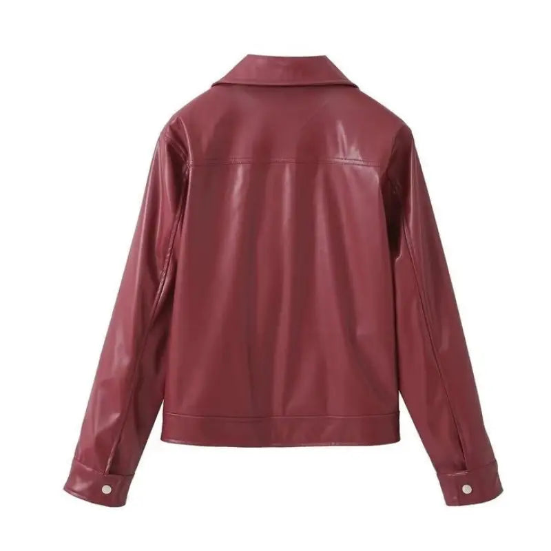 COMFY LEATHER JACKET-VETEMENTS