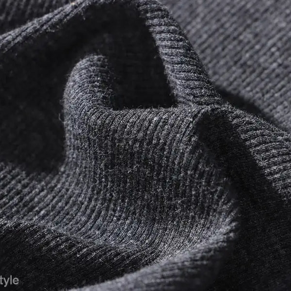 Dark gray corduroy fabric with visible ribbed texture for Comfy Outdoor Slim dress