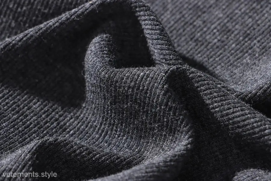 Dark gray corduroy fabric with visible ribbed texture for Comfy Outdoor Slim dress