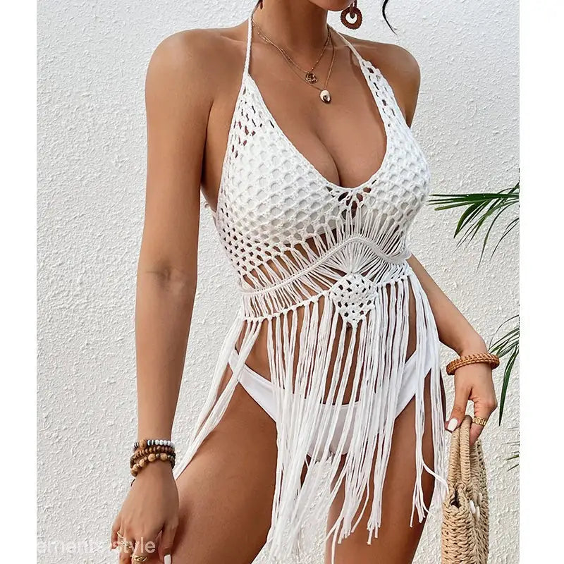 BEACH COVER UP TOP SET-VETEMENTS