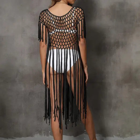 HAND CROCHETING BEACH COVER UP-VETEMENTS