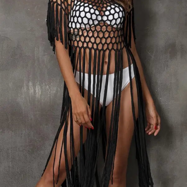 HAND CROCHETING BEACH COVER UP-VETEMENTS