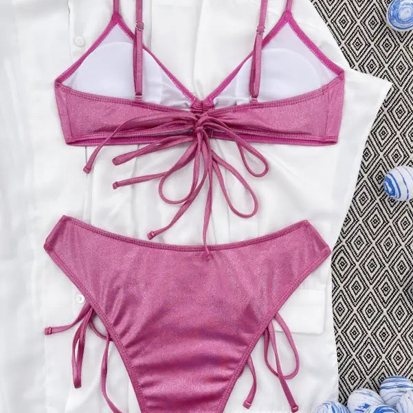 DRAWSTRING SPLIT BIKINI-VETEMENTS