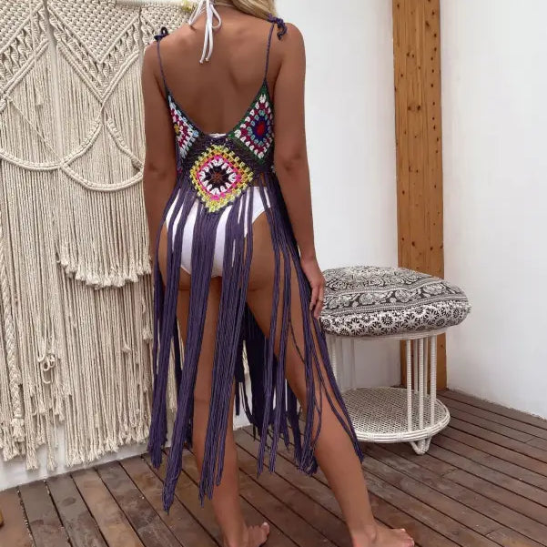 FLORAL STITCHING DRESS-VETEMENTS