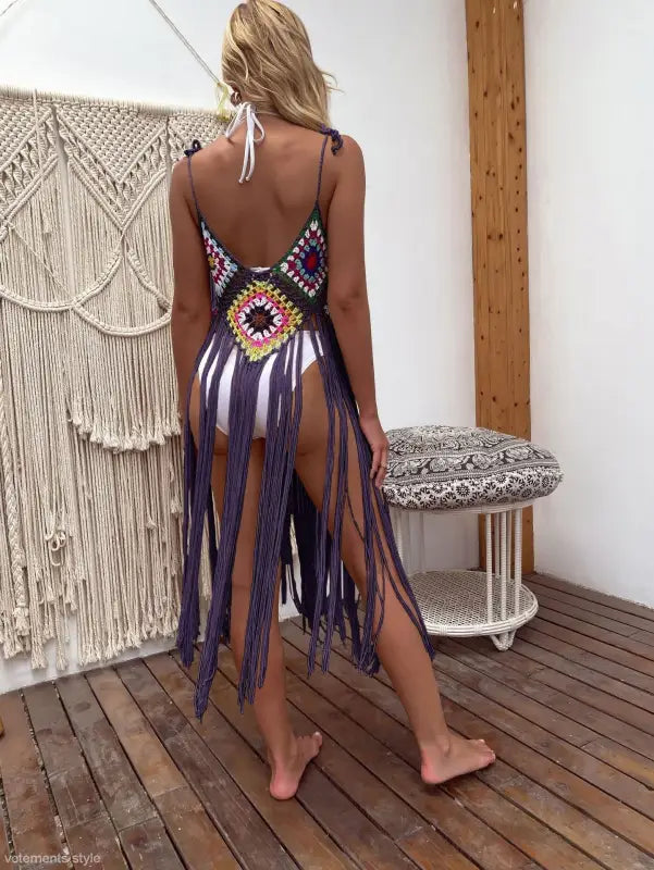 FLORAL STITCHING DRESS-VETEMENTS