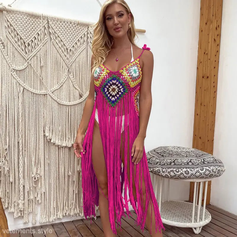 FLORAL STITCHING DRESS-VETEMENTS