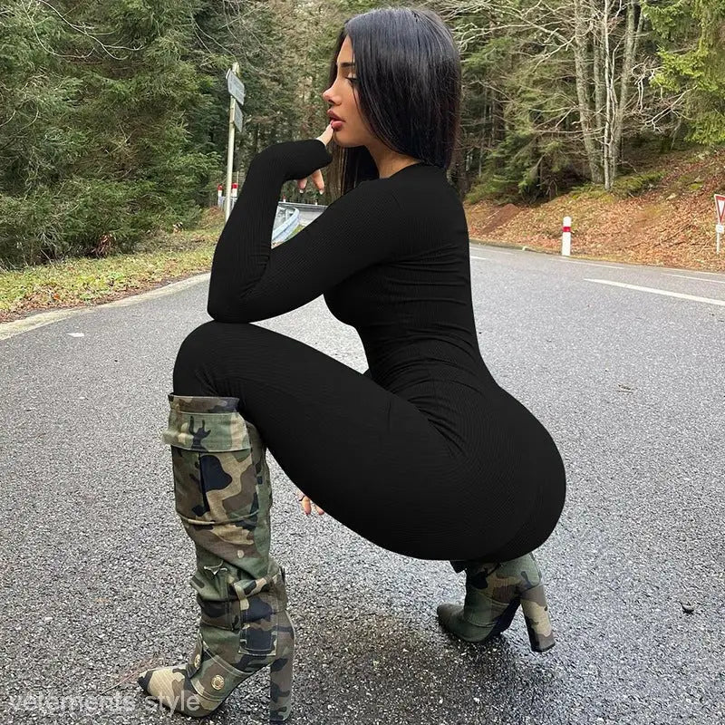 SPORTS LONG SLEEVE JUMPSUIT-VETEMENTS