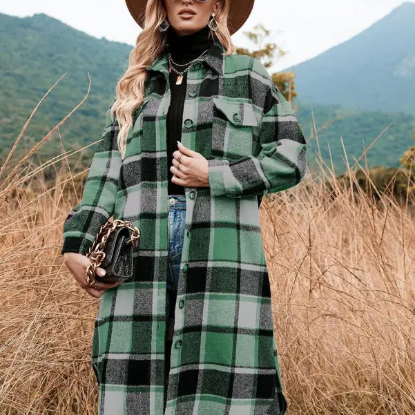 WINTER PLAID TRENCH COAT-VETEMENTS