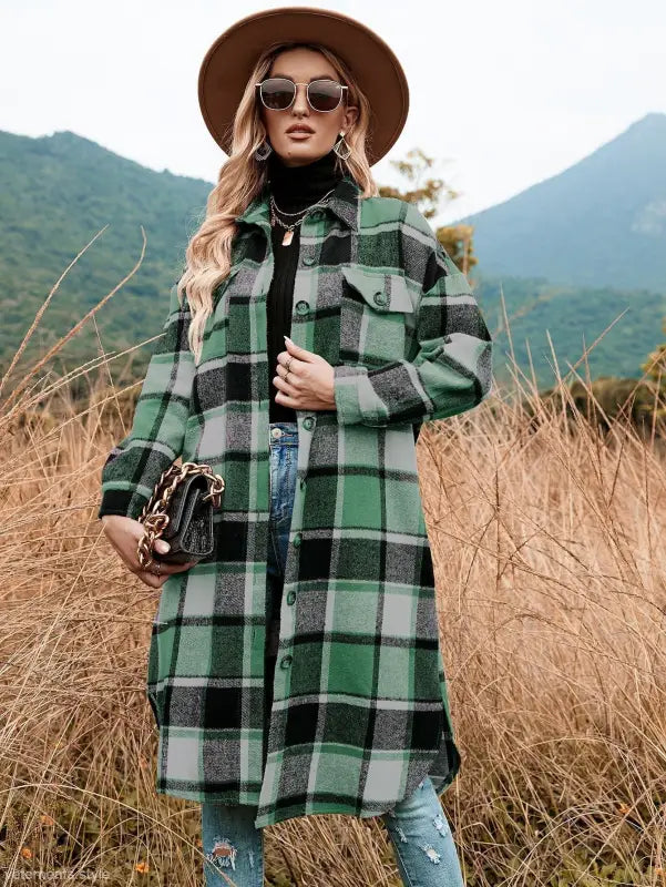 WINTER PLAID TRENCH COAT-VETEMENTS