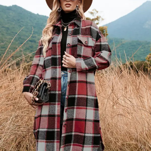 WINTER PLAID TRENCH COAT-VETEMENTS