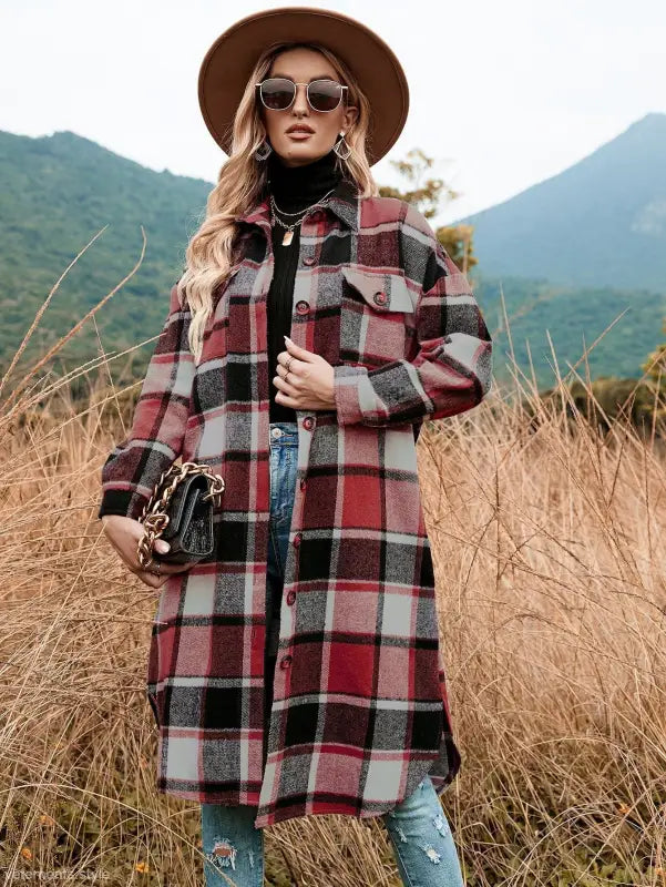 WINTER PLAID TRENCH COAT-VETEMENTS