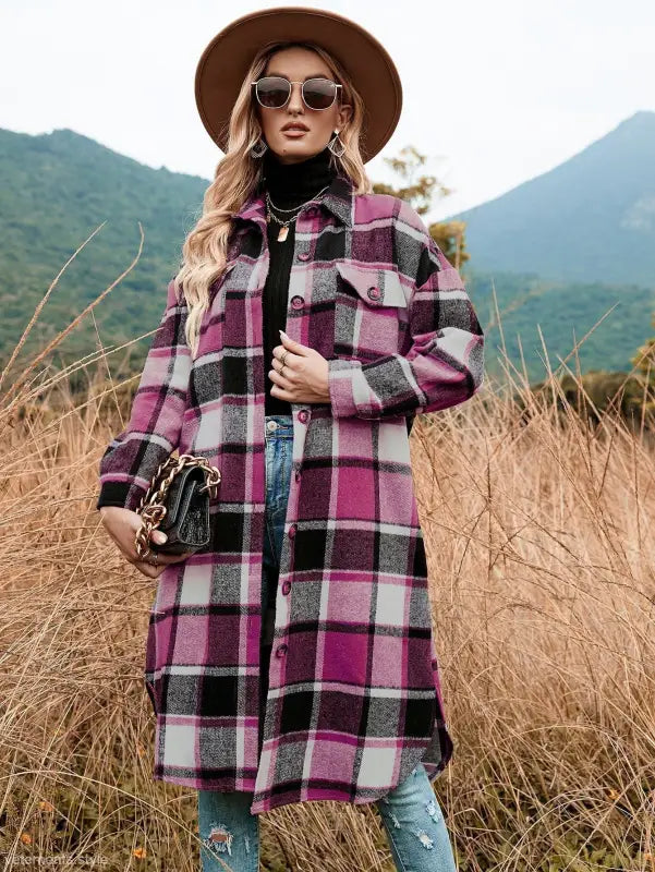 WINTER PLAID TRENCH COAT-VETEMENTS