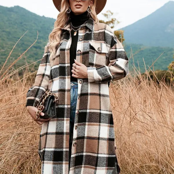WINTER PLAID TRENCH COAT-VETEMENTS