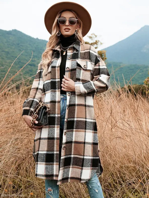 WINTER PLAID TRENCH COAT-VETEMENTS