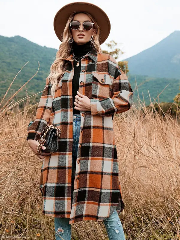 WINTER PLAID TRENCH COAT-VETEMENTS