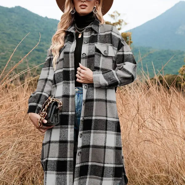 WINTER PLAID TRENCH COAT-VETEMENTS