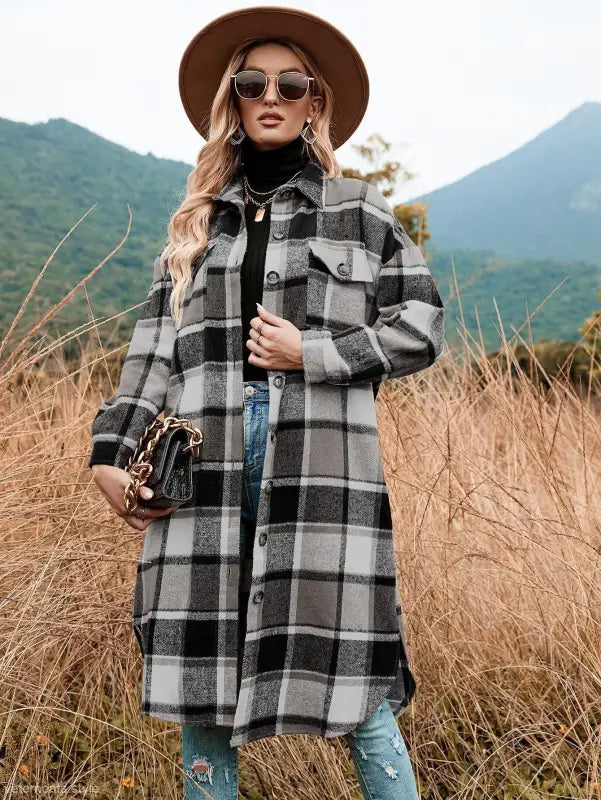 WINTER PLAID TRENCH COAT-VETEMENTS