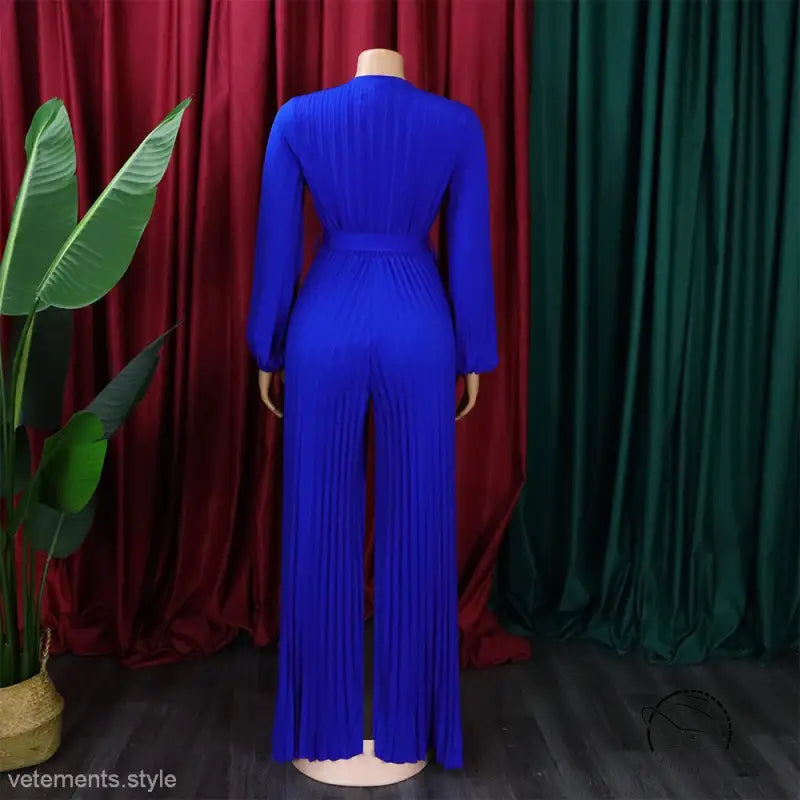 SEXY PLEATED WIDE LEG JUMPSUIT-VETEMENTS