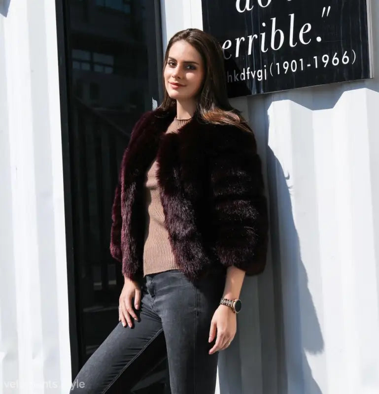 COZY FAUX FUR COAT-VETEMENTS