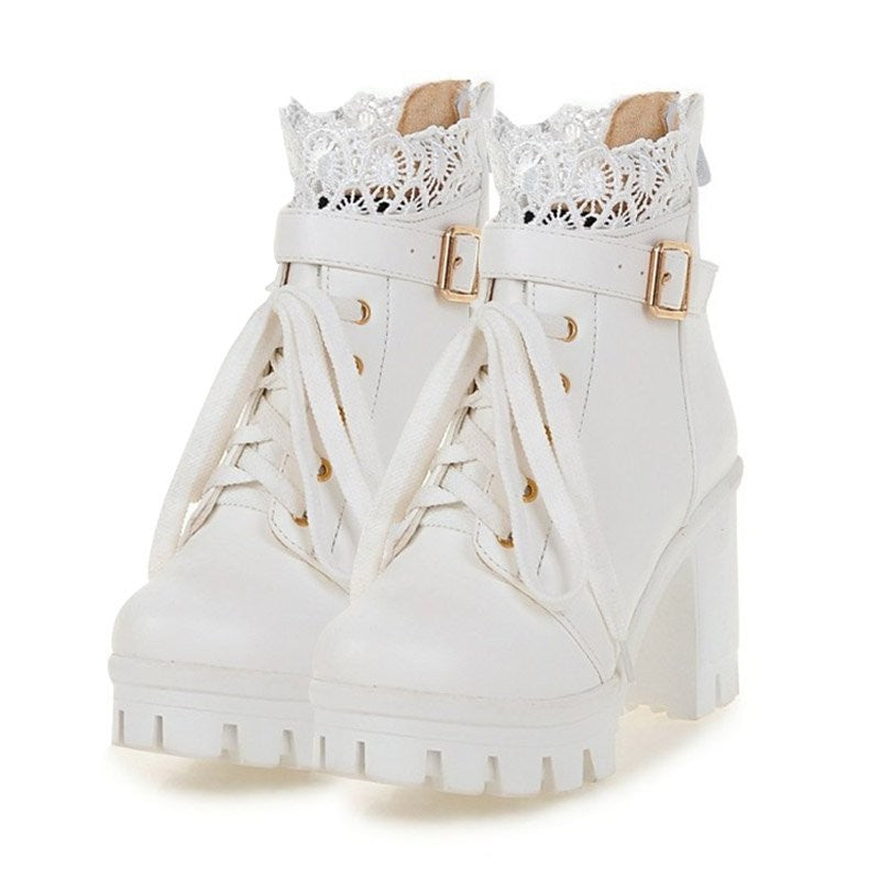 LACE BUCKLE BOOTS-VETEMENTS