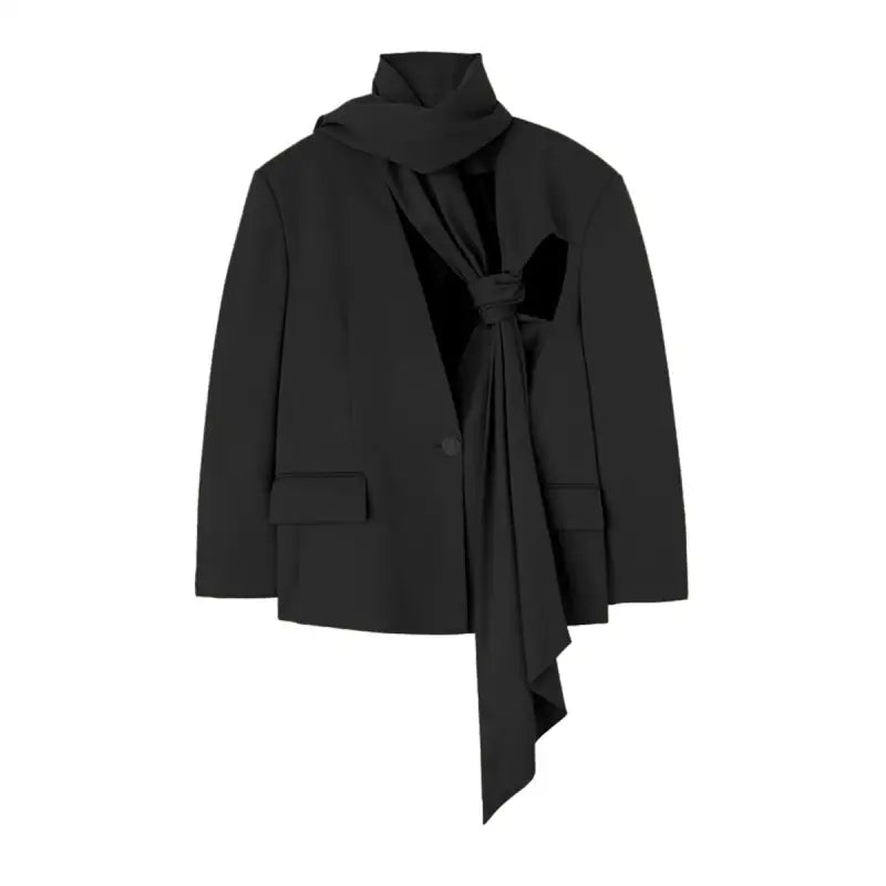 SCARF CUT PROFILE BLAZER SET-VETEMENTS